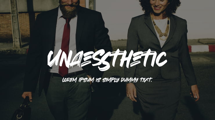 Unaessthetic Font