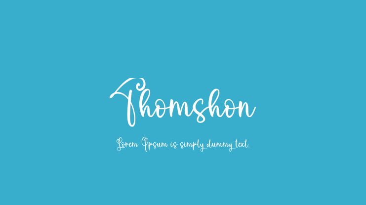 Thomshon Font