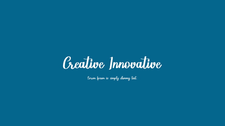 Creative Innovative Font