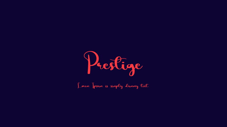 Prestige Font