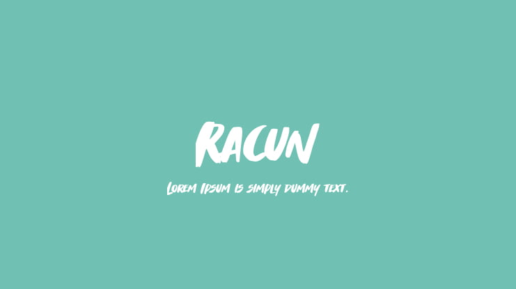 Racun Font