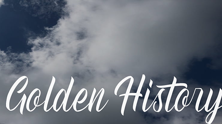 Golden History Font