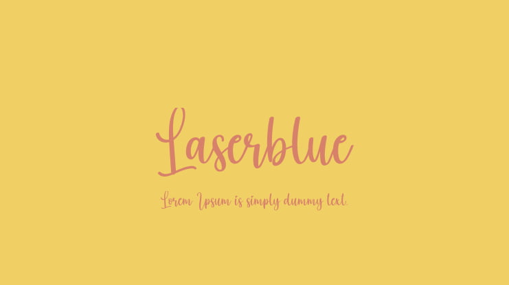 Laserblue Font