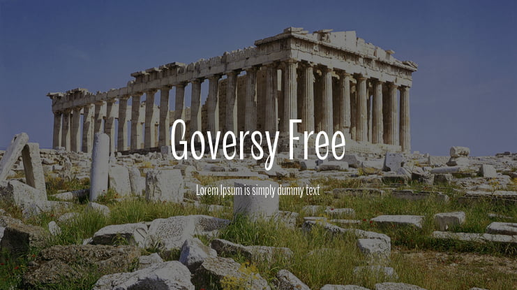 Goversy Free Font