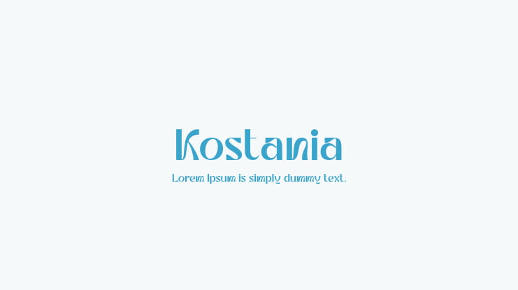 Kostania Font