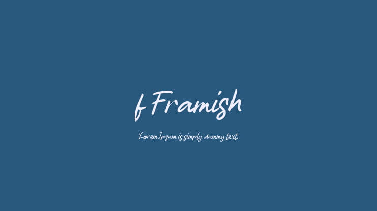 f Framish Font