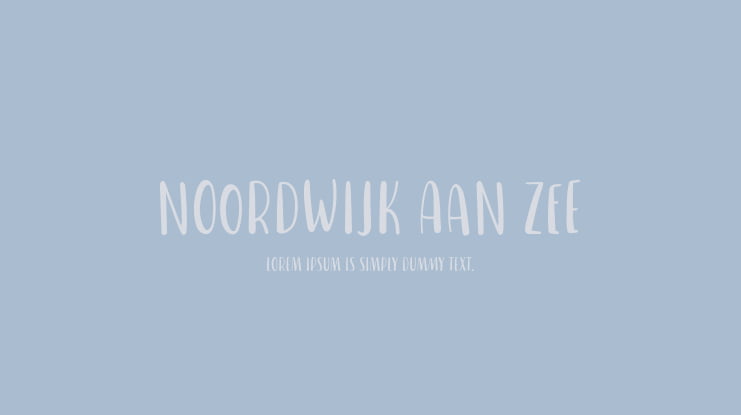 Noordwijk aan Zee Font