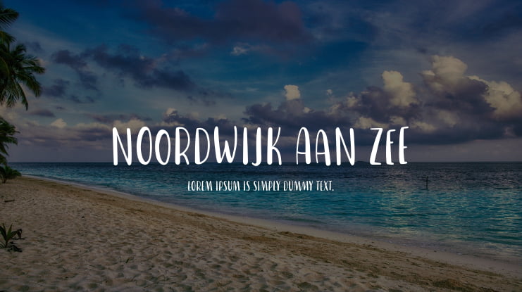 Noordwijk aan Zee Font