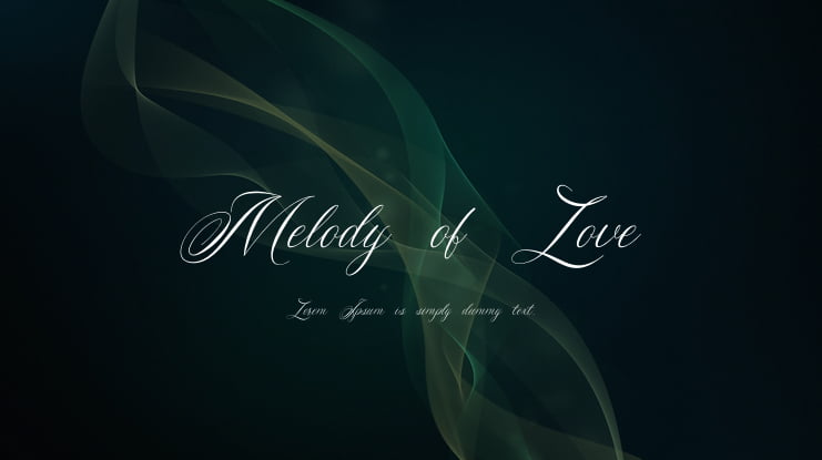 Melody of Love Font