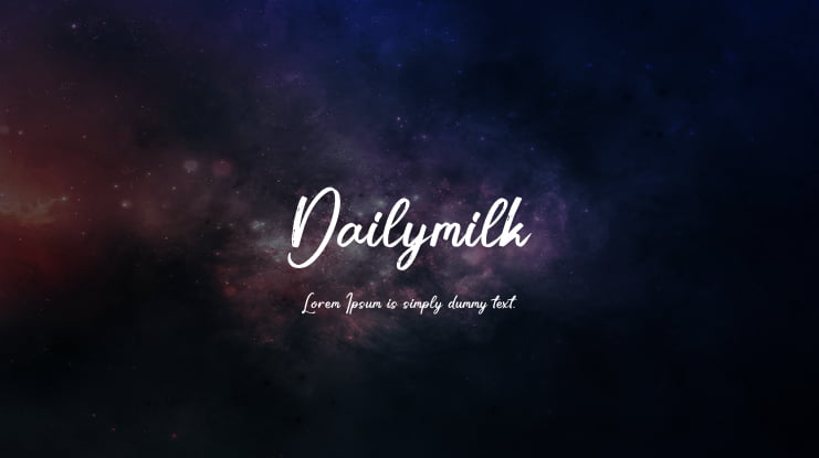 Dailymilk Font