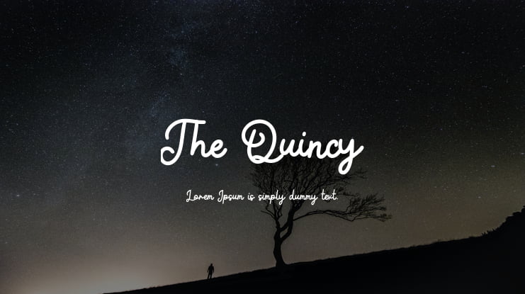 The Quincy Font