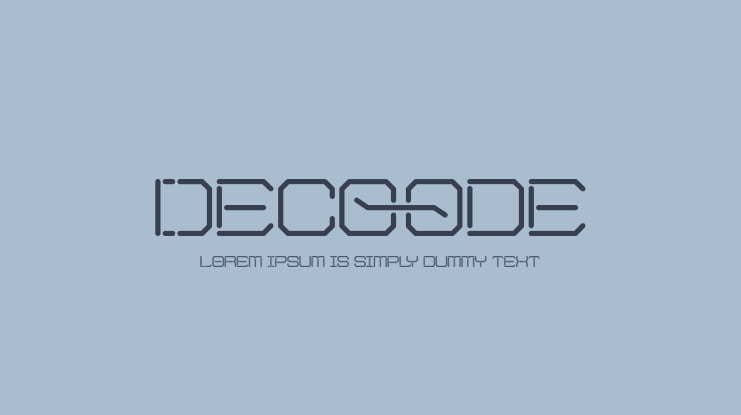 Decoode Font