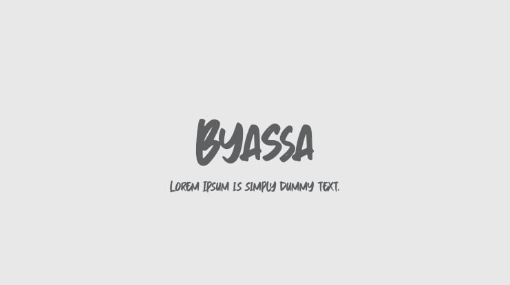 Byassa Font