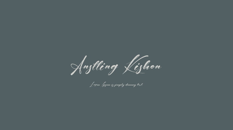 Anstting Kishon Font