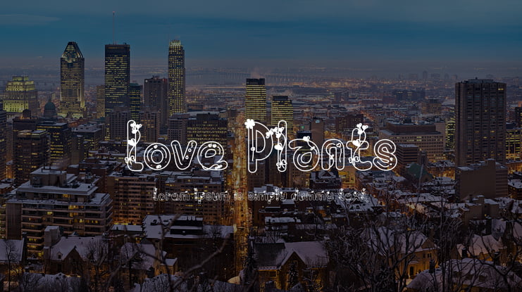 Love Plants Font