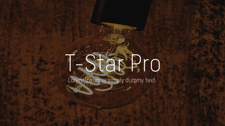 T-Star Pro Font Family : Download for Desktop & Webfont