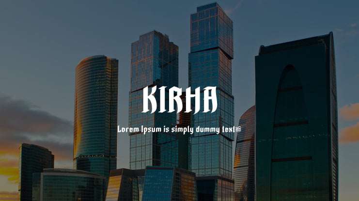 KIRHA Font