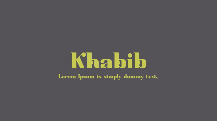 Khabib Font