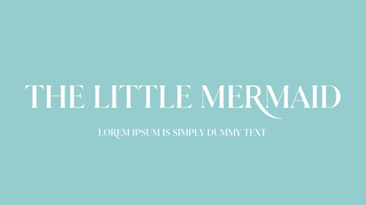 The Little Mermaid Font : Download Free for Desktop & Webfont