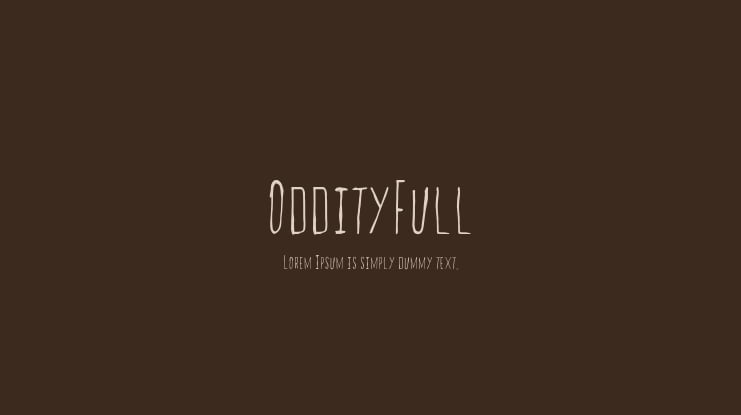 OddityFull Font