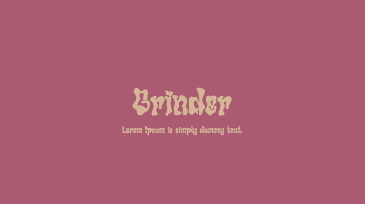 Grinder Font