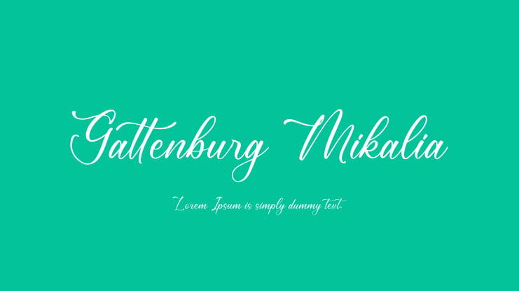 Gattenburg Mikalia Font