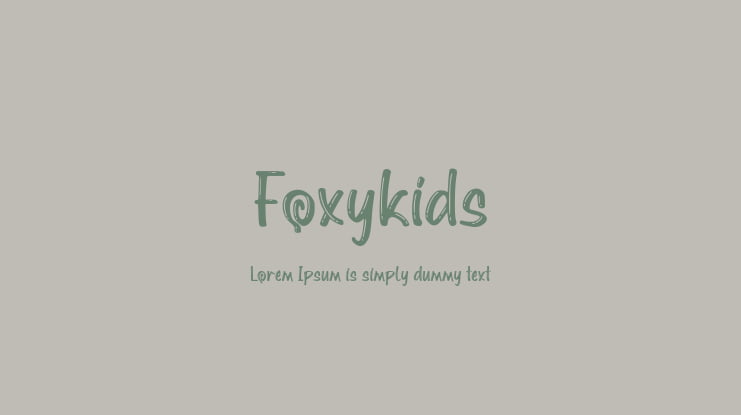 Foxykids Font