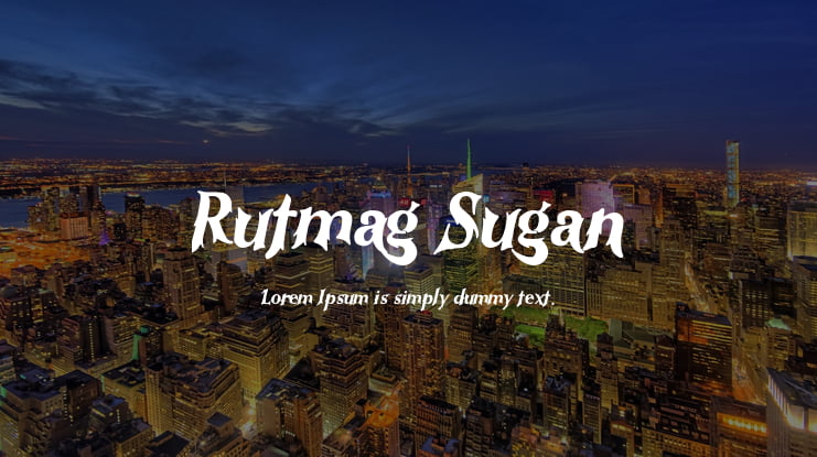 Rutmag Sugan Font