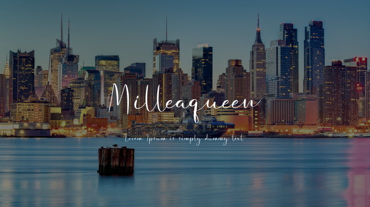 Milleaqueen Font