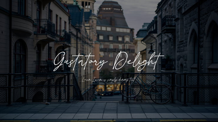 Gustatory Delight Font