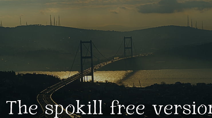 The spokill free version Font