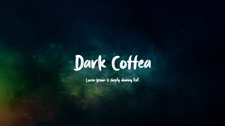 Dark Coffea Font