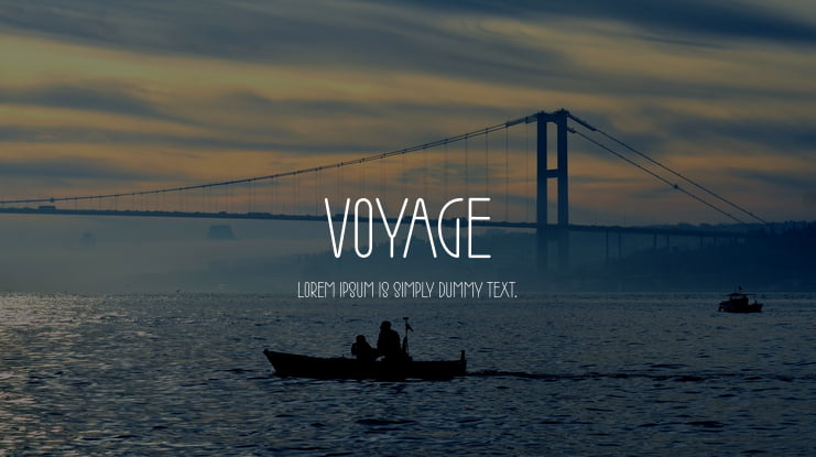 voyage script font free download