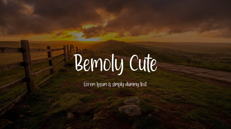 Bemoly Cute Font