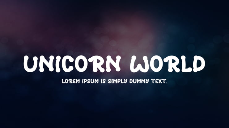 UNICORN WORLD Font