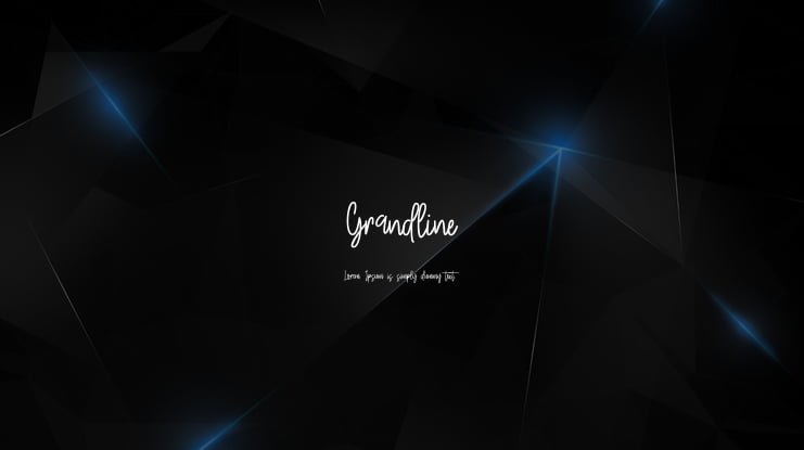 Grandline Font