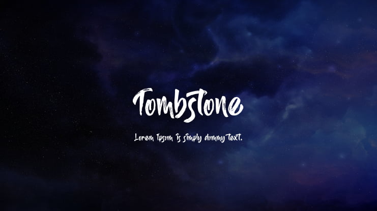 Tombstone Font