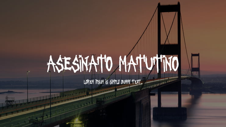 Asesinato Matutino Font