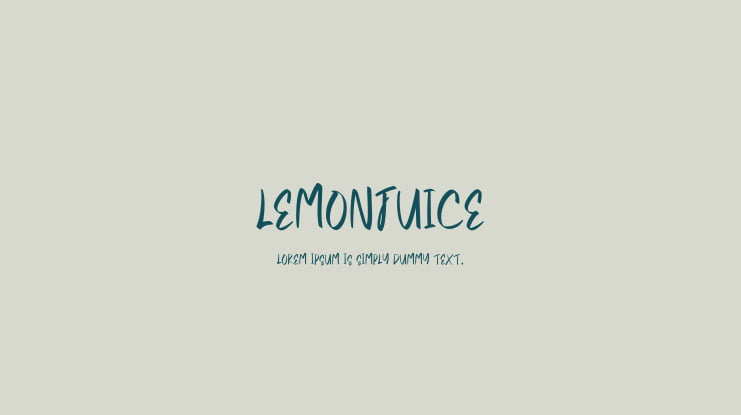 Lemonjuice Font