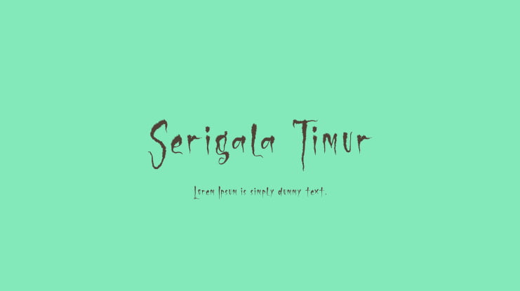 Serigala Timur Font