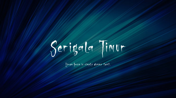 Serigala Timur Font