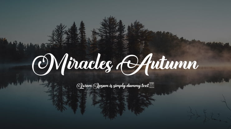 Miracles Autumn Font