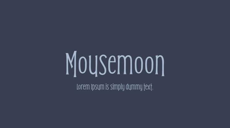 Mousemoon Font