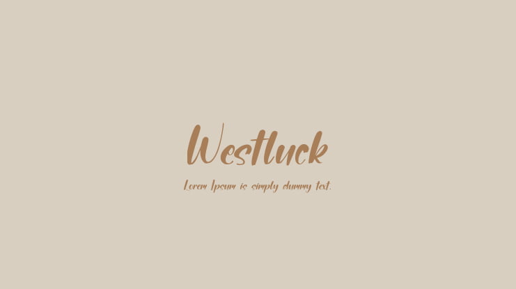 Westluck Font