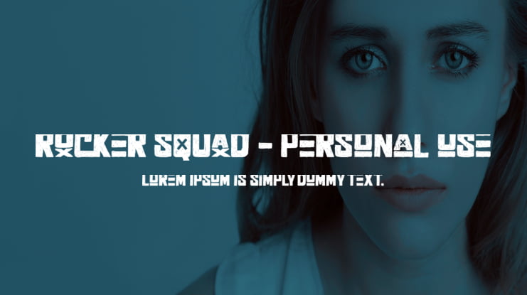 Rocker Squad - Personal use Font