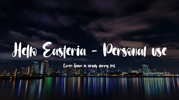 Hello Easteria - Personal use Font