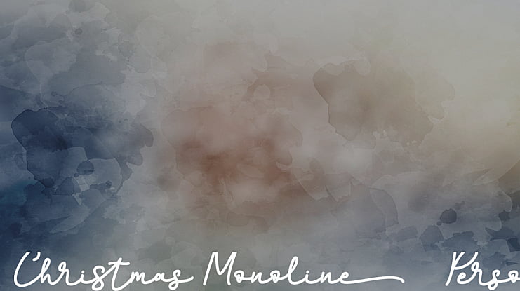 Christmas Monoline - Personal U Font