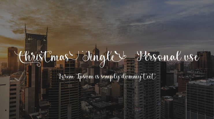 Christmas Jingle - Personal use Font