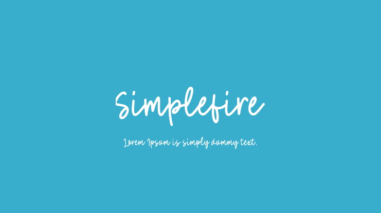 Simplefire Font