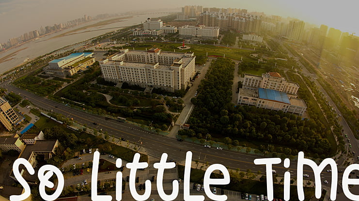 So Little Time Font